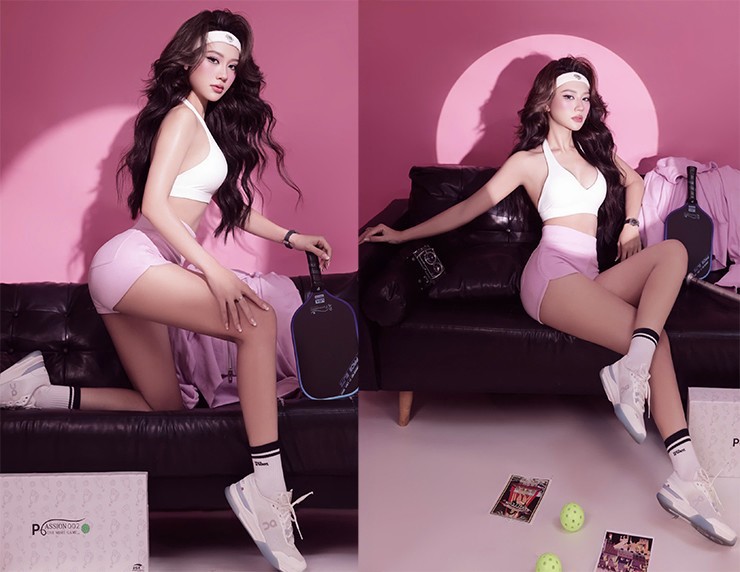 Ngọc Duyên trên sân Pickleball