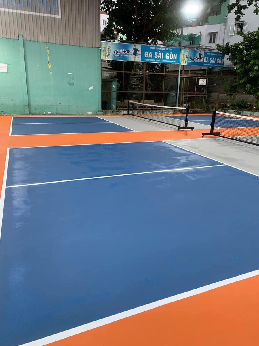 Không gian Pickleball tại Trung tâm TDTT Ga Sài Gòn