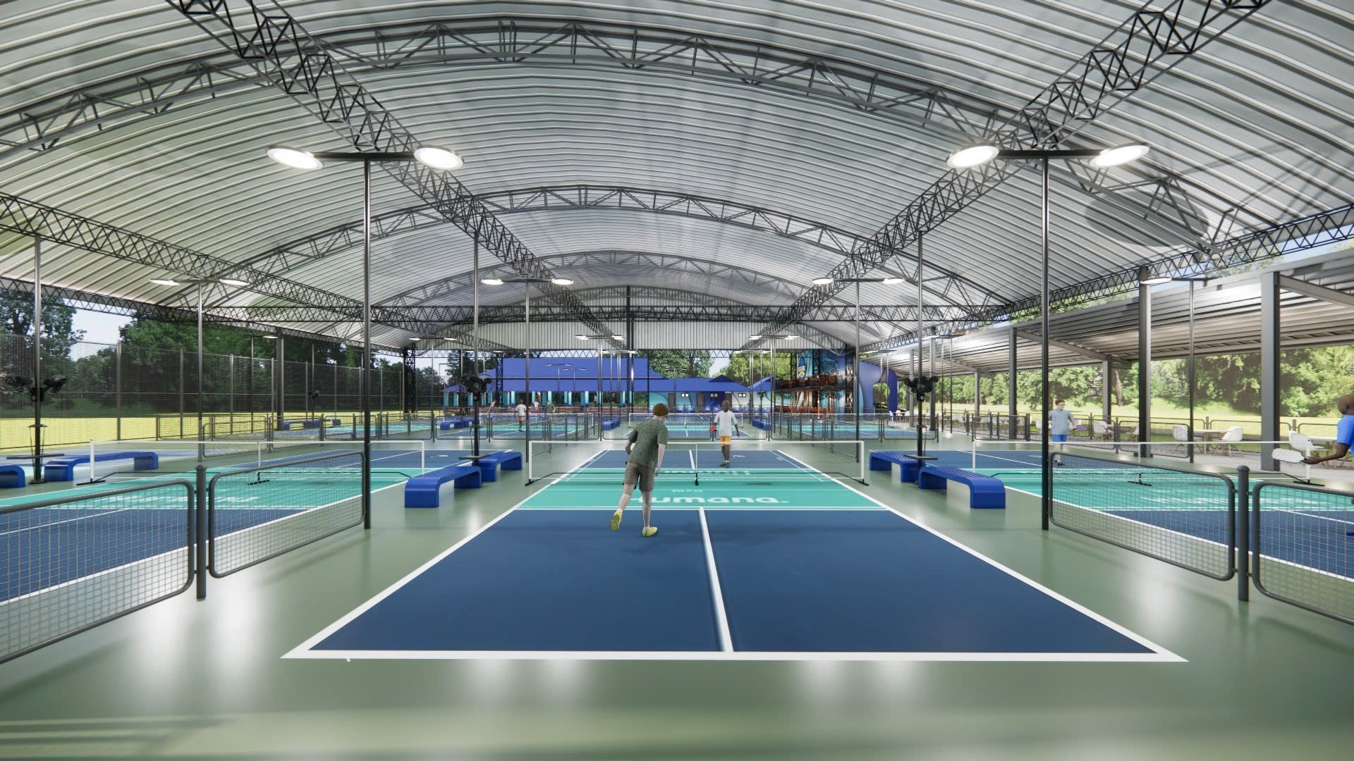 Không gian Pickleball tại CLB Văn Thánh