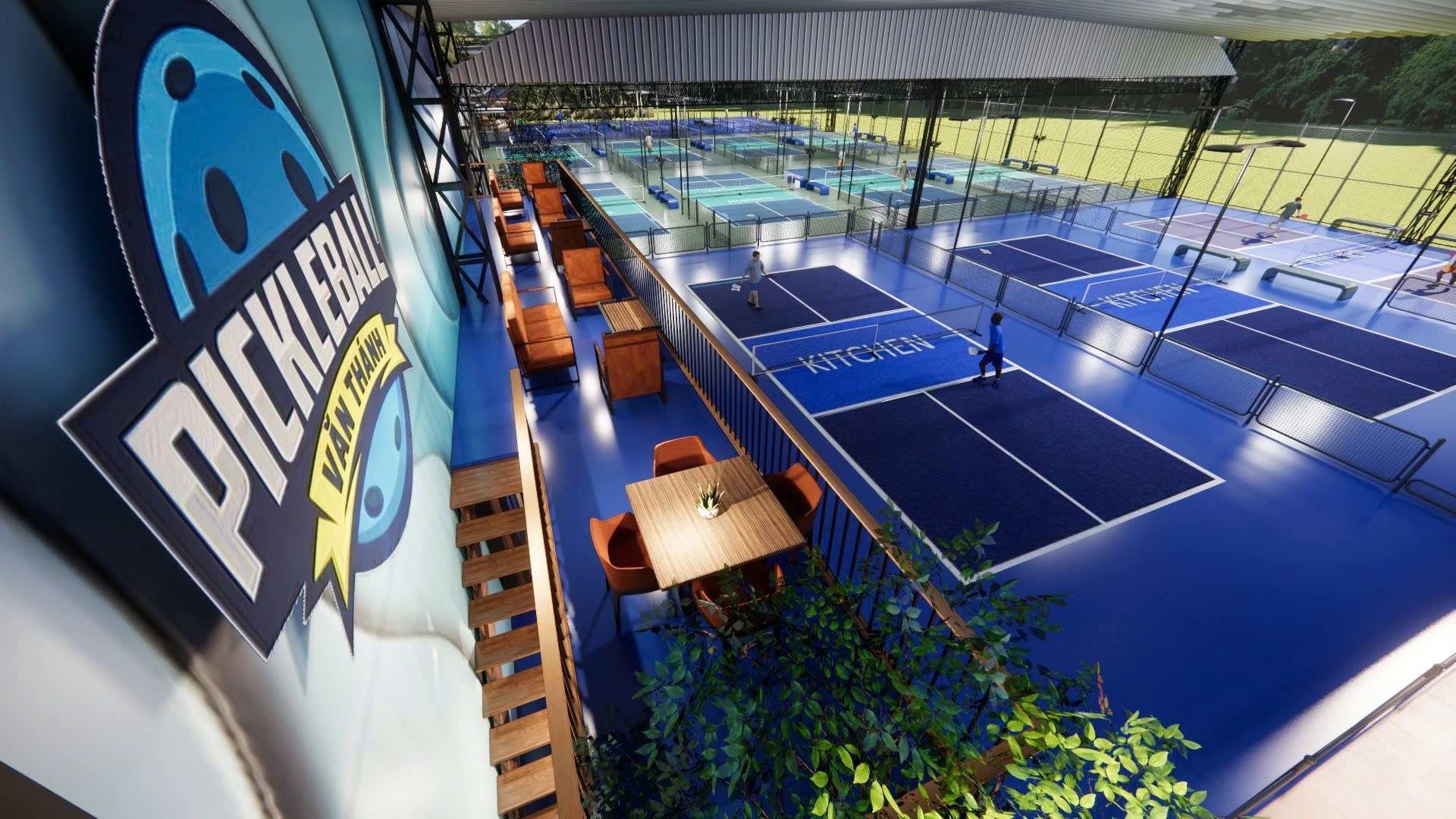 Ảnh minh họa sân Pickleball tại CLB Văn Thánh