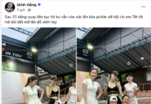 Minh Hằng “phá đảo” sân Pickleball: Trắng phát sáng, cày 25 tiếng vẫn “đọ trình” Ngọc Trinh, Diễm My cận Tết!